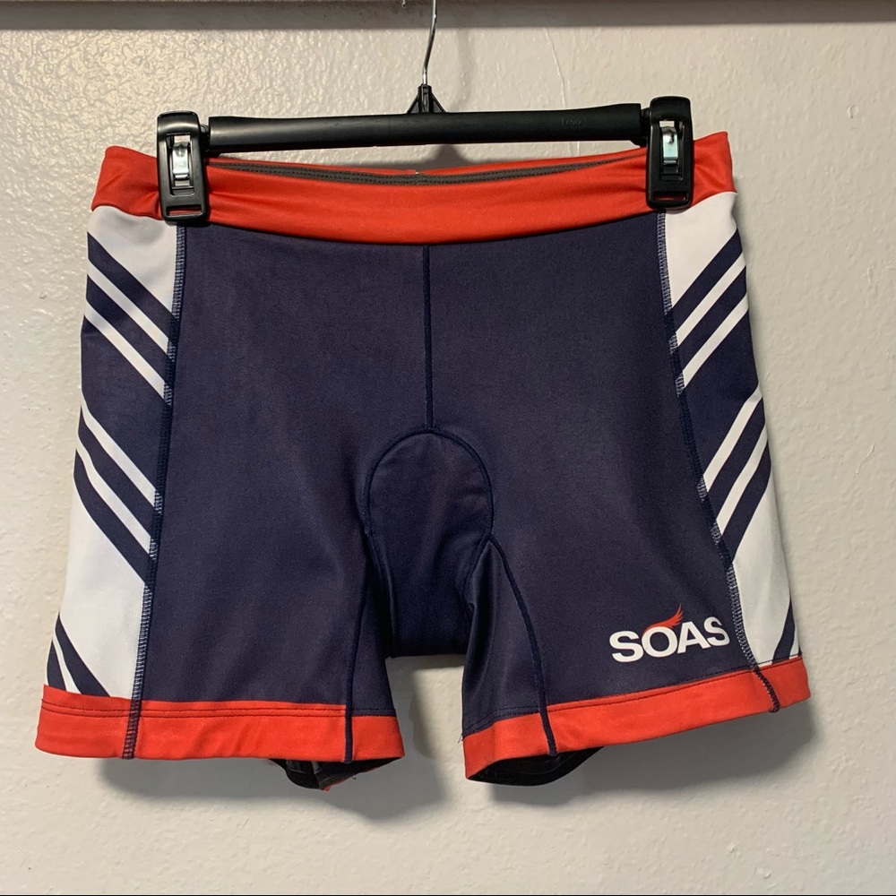 Soas biking shorts red white and blue size medium
